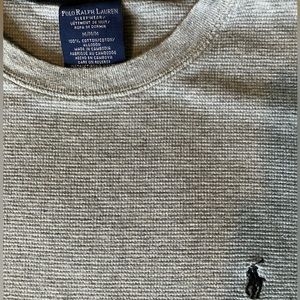 Polo Ralph Lauren Sleepwear Thermal Gray Long Sleeve Shirt